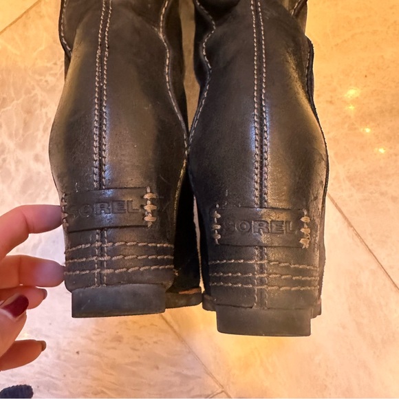 Sorel Cate the Great Knee High Wedge Lace Up Boot - Picture 5 of 14